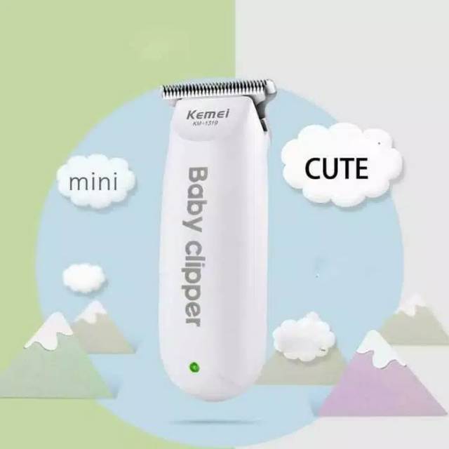 alat cukur rambut bayi mesin halus senyap cukuran baby Clipper kemei km 1319