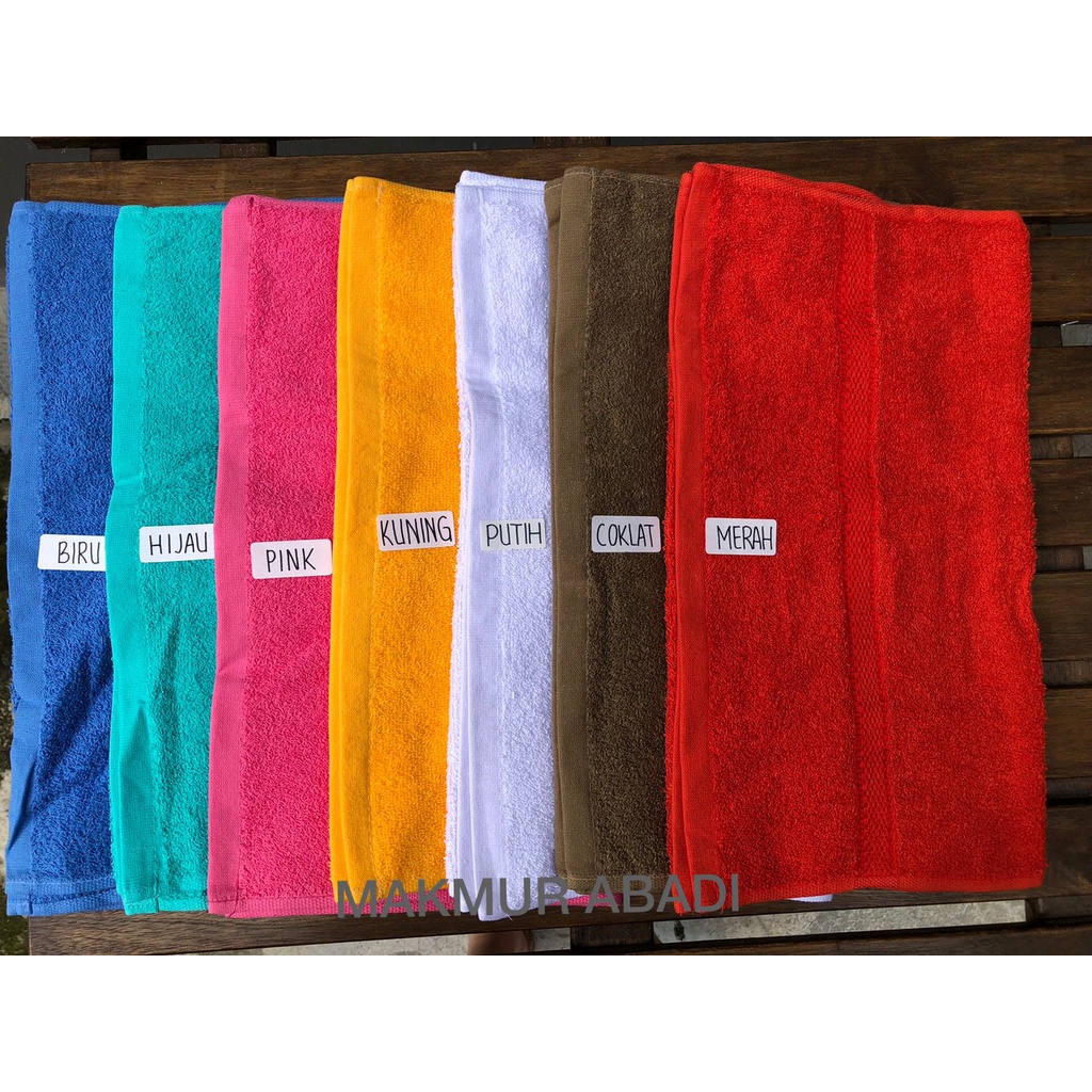 Handuk MUTIA POLOS 30X30 cm handuk souvenir GROSIR (12pcs)