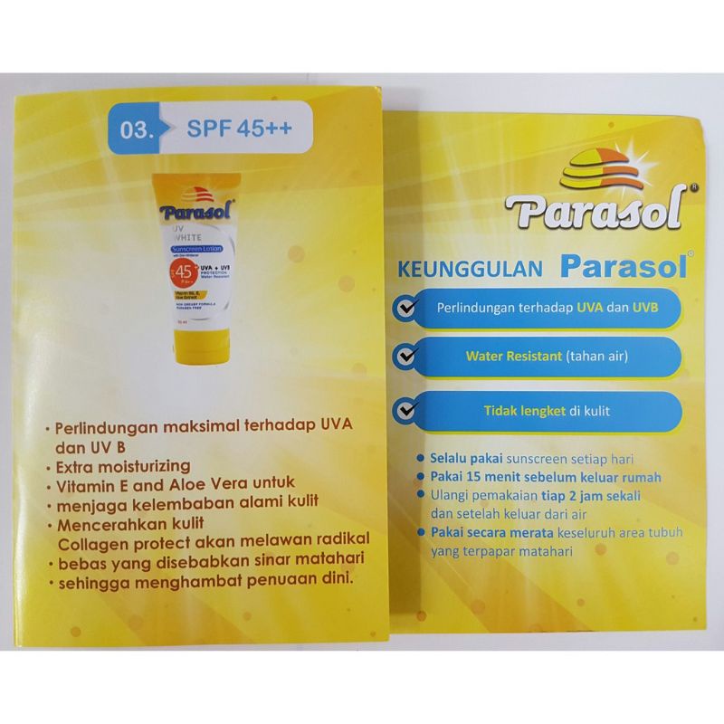 PARASOL SPF 45 PA++(KUNING)