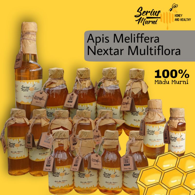 

Madu Murni Asli Serius Murni Original Apis Meliffera Nektar Multiflora Pure Honey Raw Honey 100% Murni
