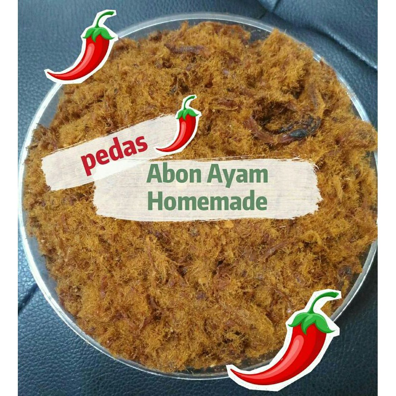 

ABON AYAM HOMEMADE 100gram PEDAS