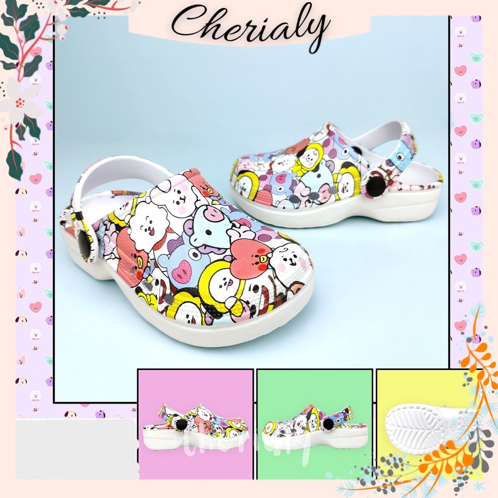 Sandal EVA Crocs Wanita Import Bahan Karet Non-Slip Empuk Elastis Sendal Baim kekinian 956