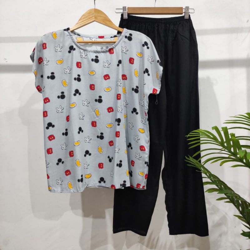 BABYDOLL RAYON PANJANG| BABYDOLL MURAH | BAJU RUMAHAN-Panjang 7