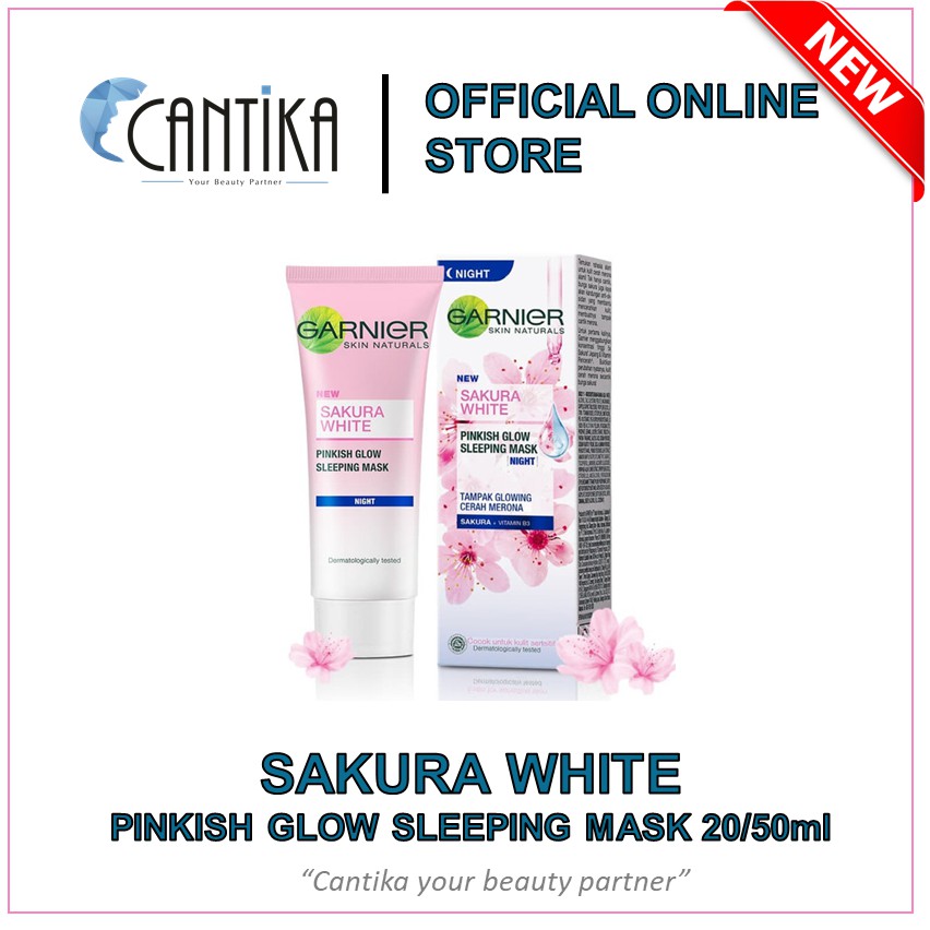 PROMO GARNIER Sakura White Pinkish Glow Sleeping Mask