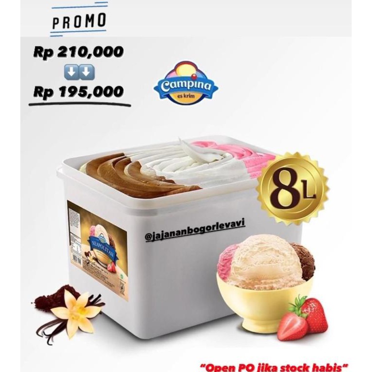 Es Krim Campina 8Liter '