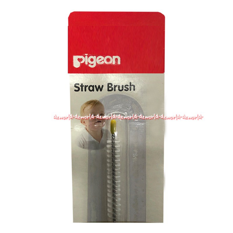 Pigeon Straw Brush Natural Fit Isi Sikat Pembersih Sedotan Panjang untuk Dot Pigen