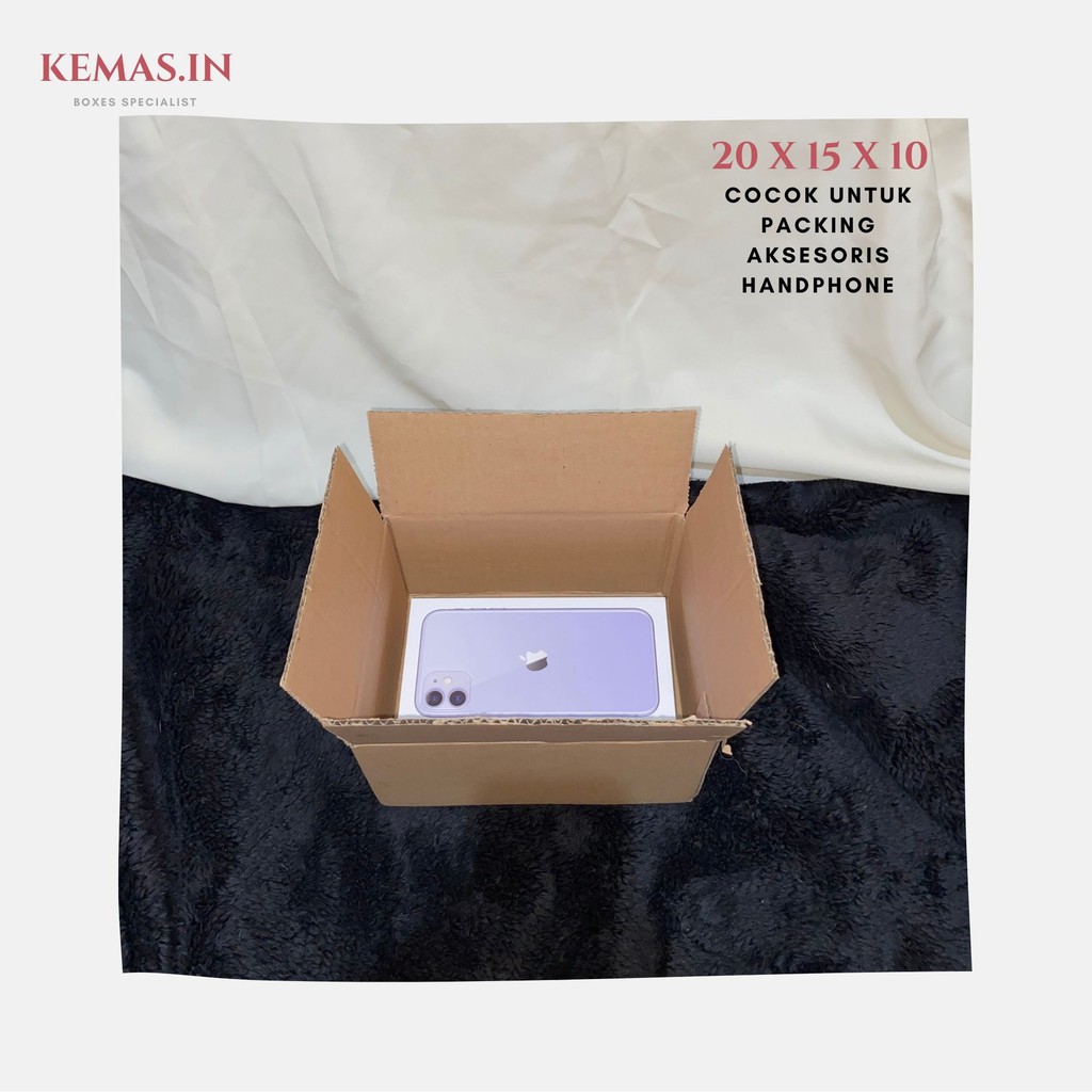 Kardus Packing 20x15x10 - Karton Box Dus Packaging Makanan Kopi Snack Polos Murah Baru-2