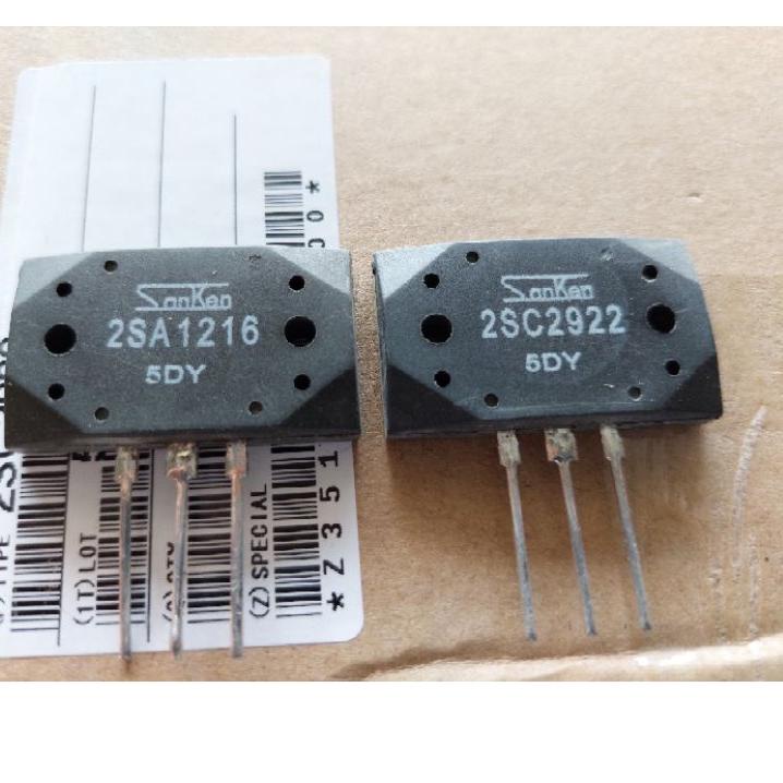 Paling Dicari.. Transistor Sanken 5DY 2SA 1216 dan 2SC 2922 RRT kw 1