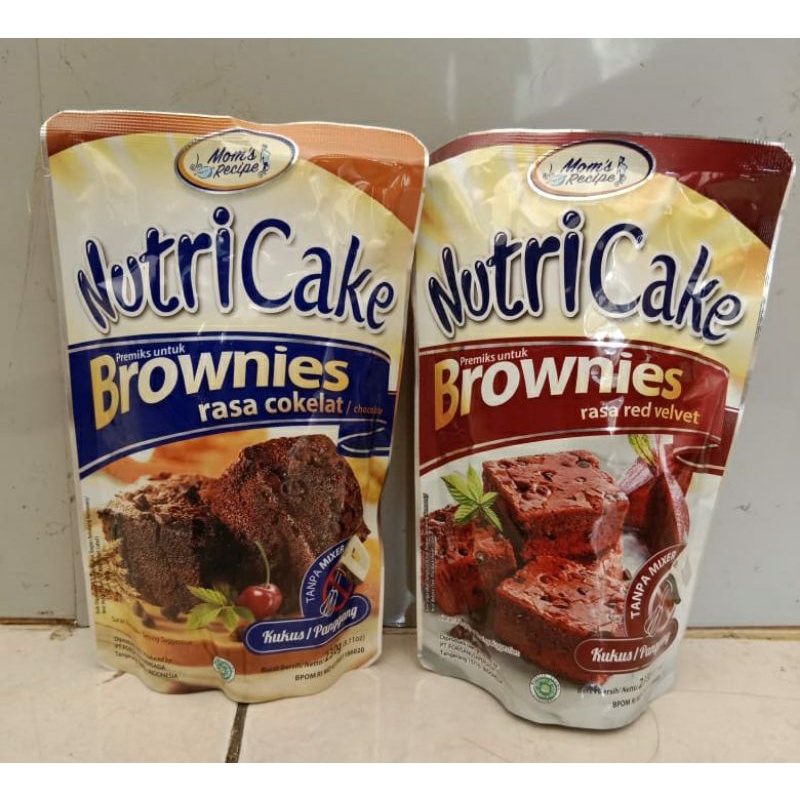 

NUTRICAKE PREMIKS BROWNIES 230g RASA COKLAT