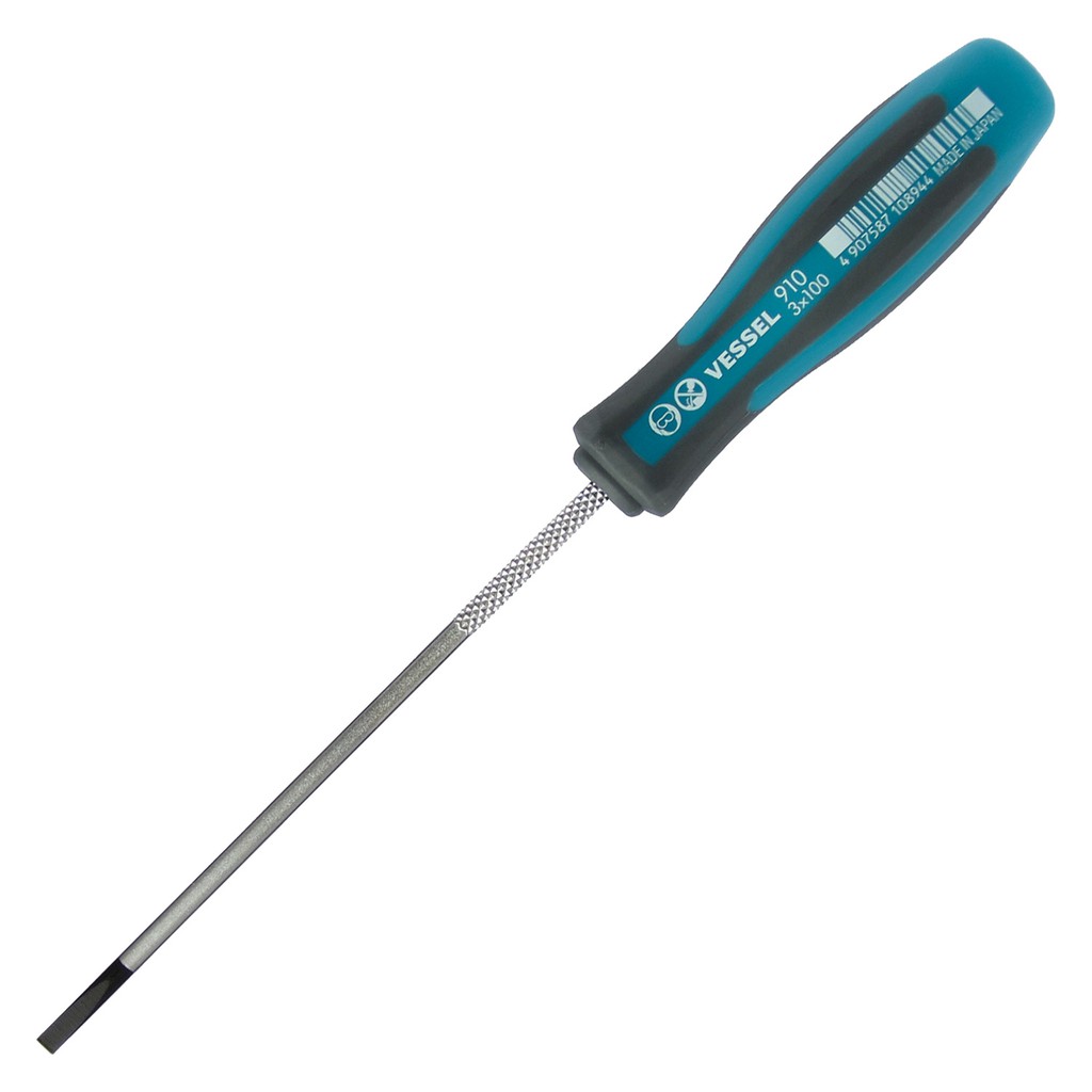 Obeng Vessel 910 Min 3x100 mm - MEGADORA Thin Shank Screwdriver