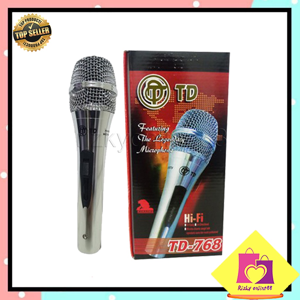 Rizkyonline88 mic microphone twindog TD-768