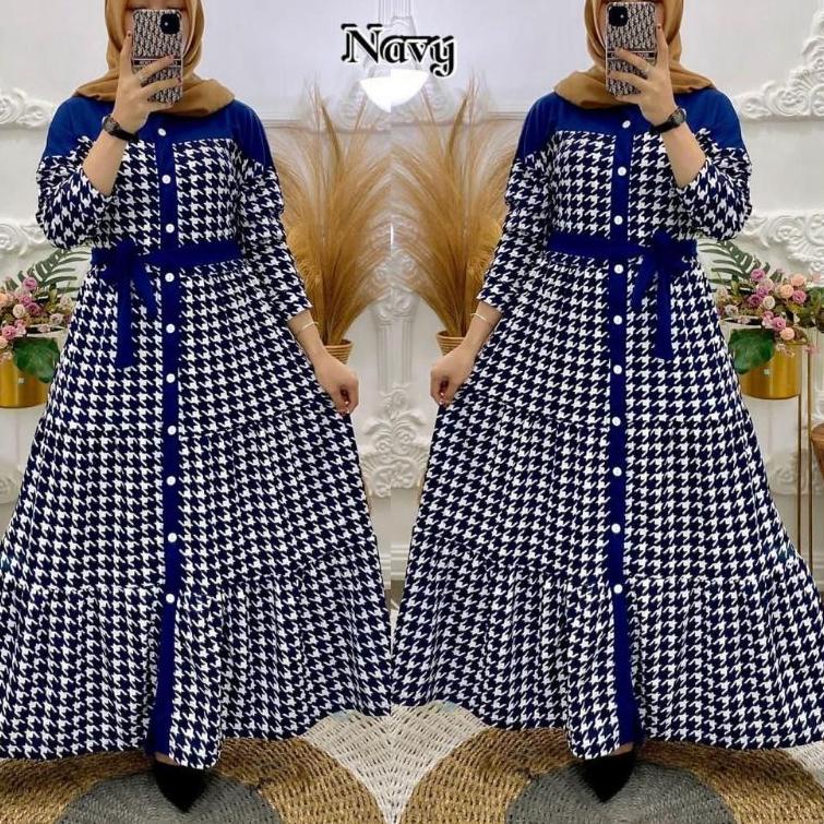 Sudah READY.. GAMIS VOXY KANCING FULL DEPAN/GAMIS VOXY DRESS VOXY TERBARU