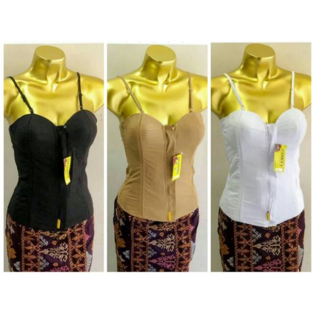 Longtorso Katun Bali dalaman kebaya (korset bahan adem)