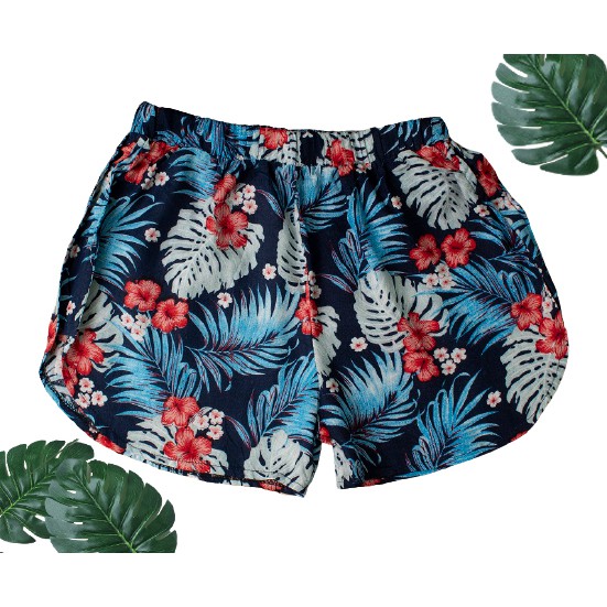 HIPNOP Celana Pendek Wanita Muniko Hot Pants Flower Rayon