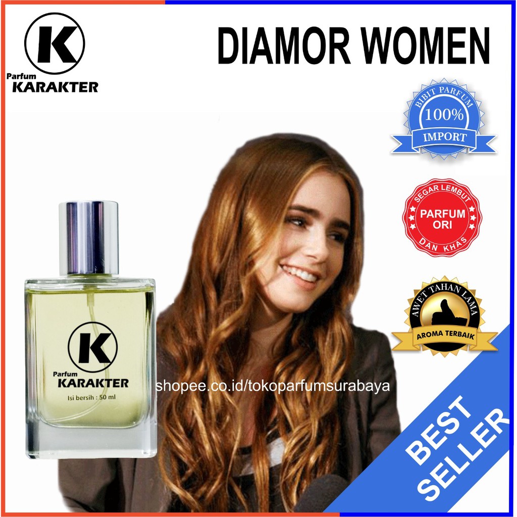 Bisa Cod | Parfum Cewek Diamor Women  Bibit Parfum Import Wangi &amp; Tahan Lama  Kemasan 50ml