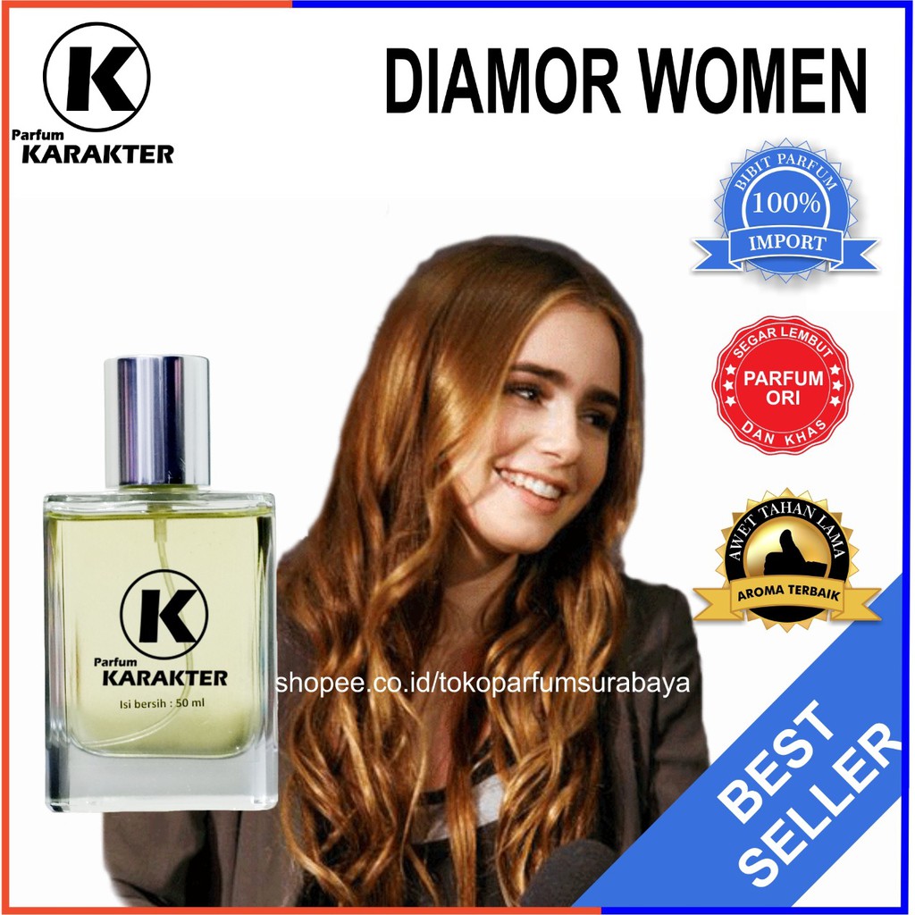 Parfum Cewek Diamor Women  Bibit Parfum Import Wangi &amp; Tahan Lama  Kemasan 30ml | Bisa Cod | Terlaris