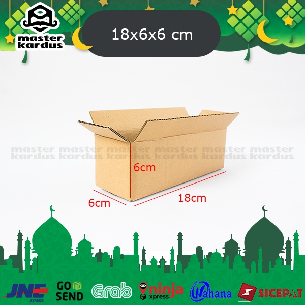

Kardus Box Packing Ukuran 18x6x6 cm Polos
