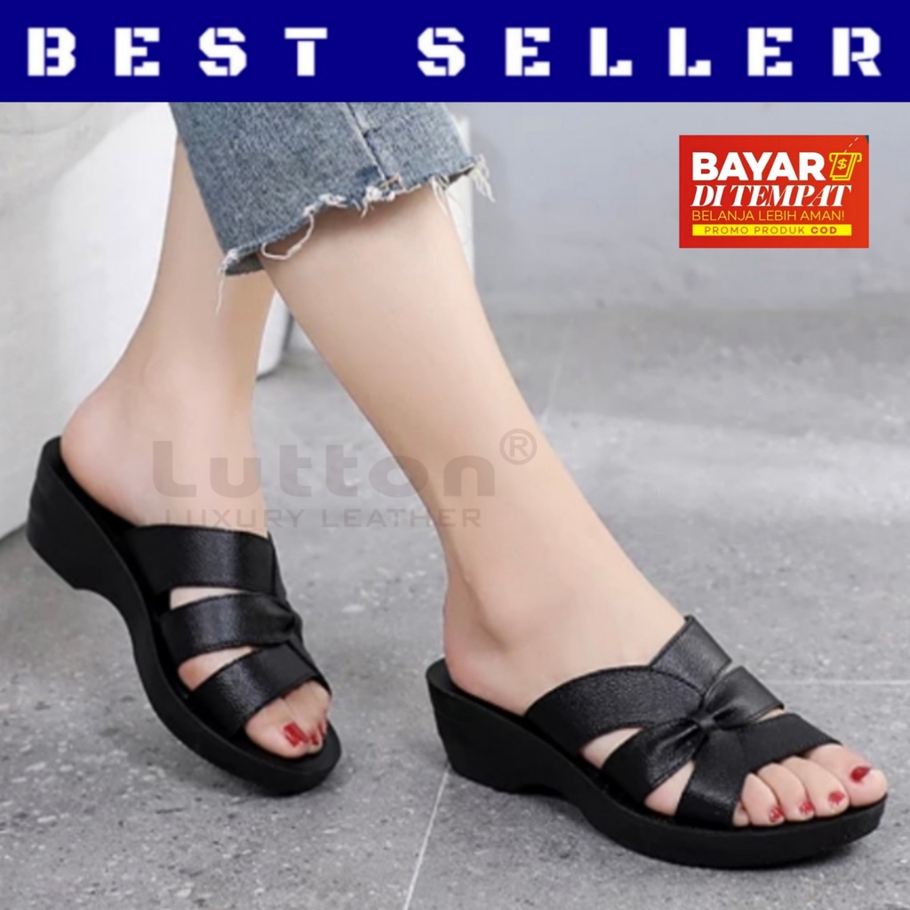 LUTTON - Sandal Wedges terbaru 2022-SANDAL LUNA