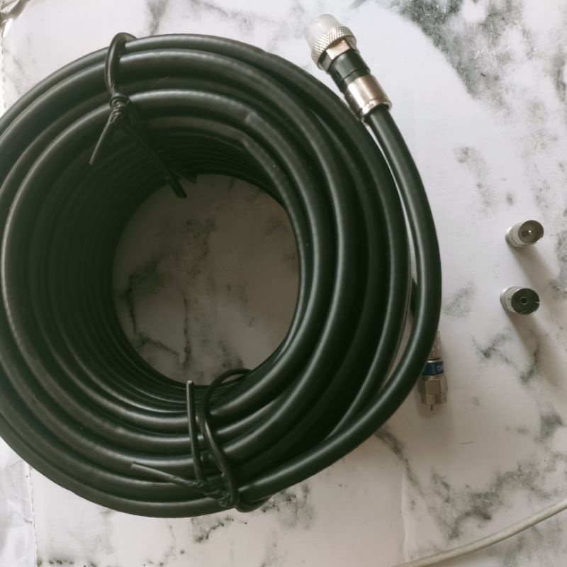 KABEL ANTENA TV DIGITAL MURAH BAGUS JACK BESI/KABEL ANTENA MALE +FEMALE+Jack BELDEN/KABEL ANTENA PLATINUM PERPANJANGAN FEMALE TO MALE