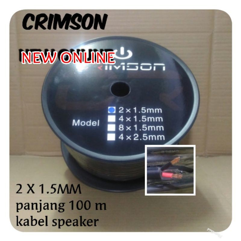 KABEL SPEAKER CRIMSON ISI 2x1.5mm HARGA PERMETER