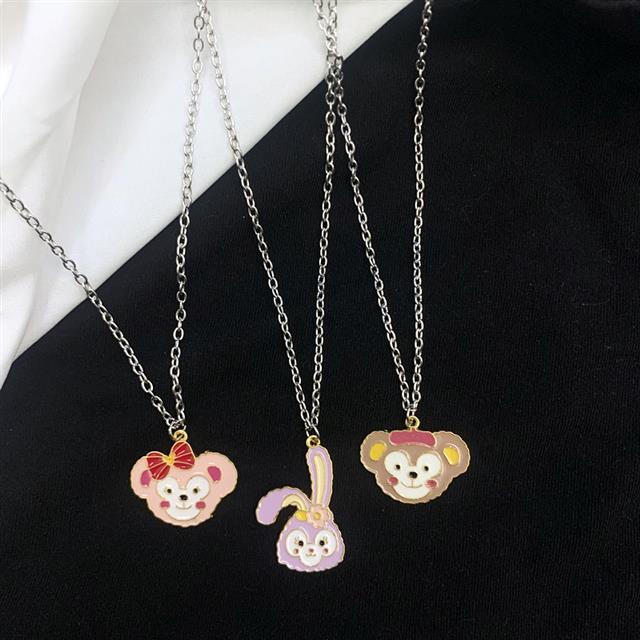 StellaLou kalung baru lucu alloy pribadi seperti anak kecil Keren Bumi kartun rantai sweater pasanga