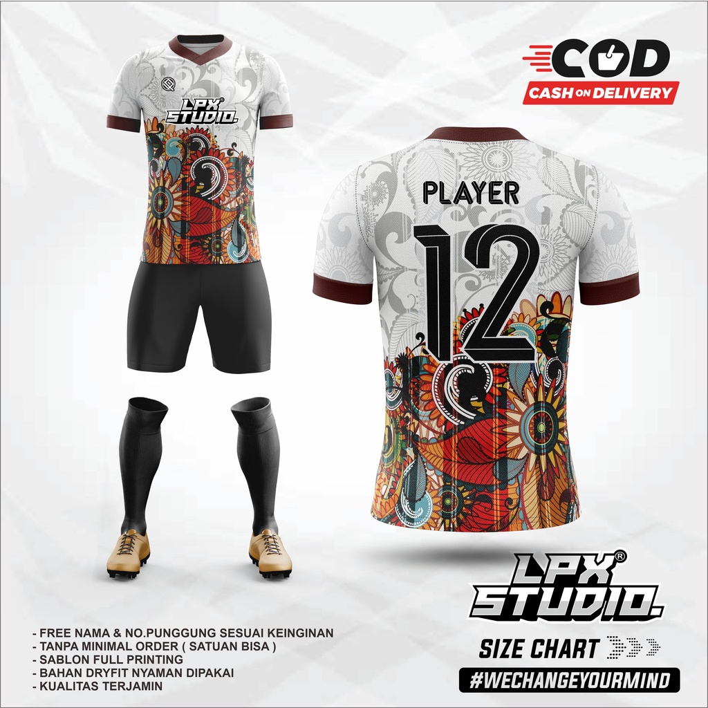 Jersey Futsal | Jersey Sepak Bola Custom Java Cultures Free Name Set