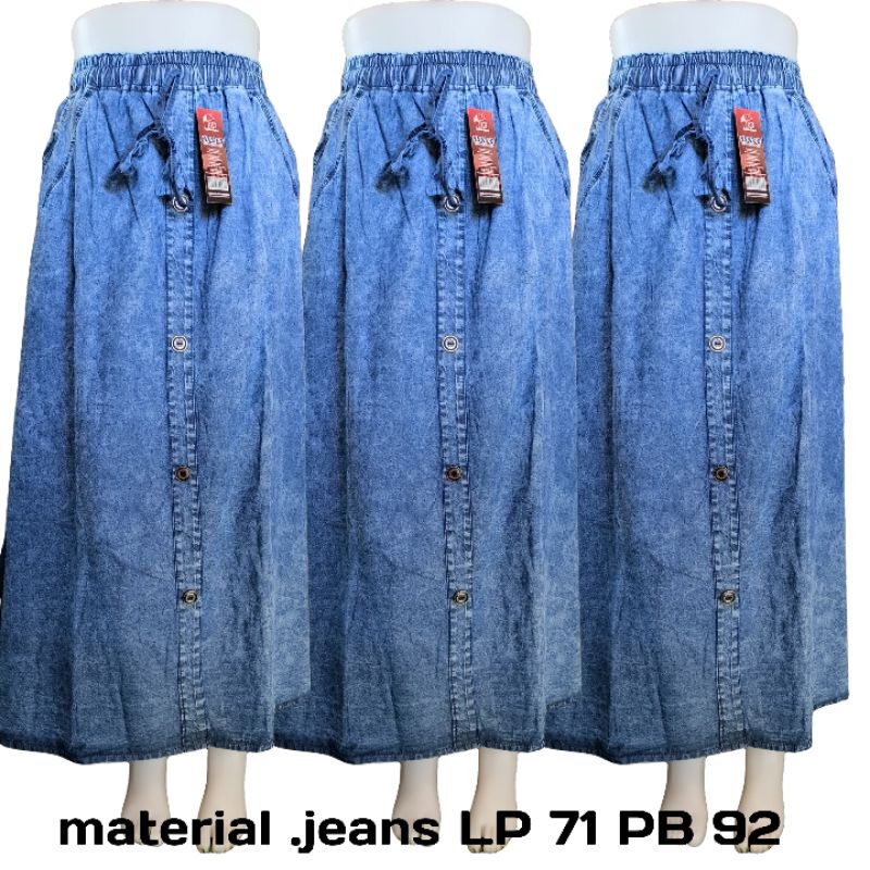 rok jeans panjang|rok jeans |rok jeans kancing tengah |rok jeans mayung |rok jeans button |rok jeans