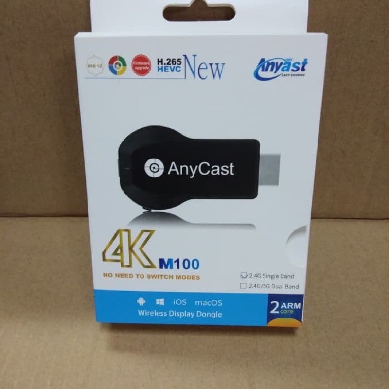 Anycast M100 4K HD Wifi Display TV Dongle Wireless HDTV Dongle Ezcast 4K HD