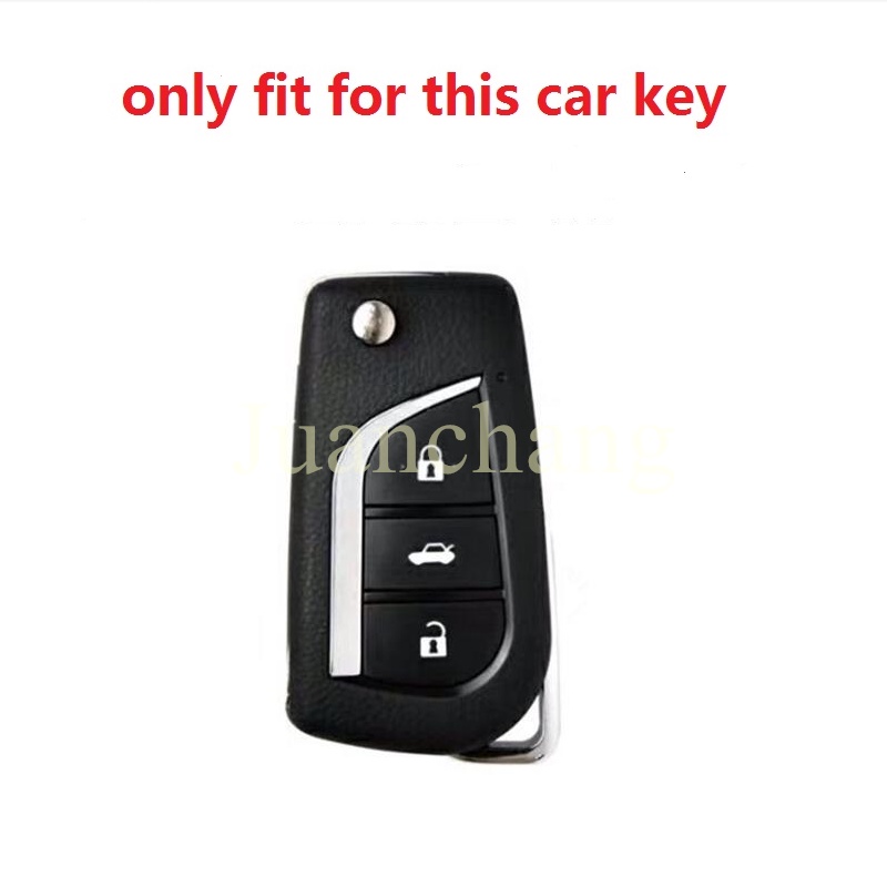 Casing Kunci Mobil 3 Tombol Bahan TPU Aksen Serat Karbon Untuk Toyota Auris Corolla Avensis Verso Yaris Aygo Scion TC IM 2015 2016 Camry RAV4