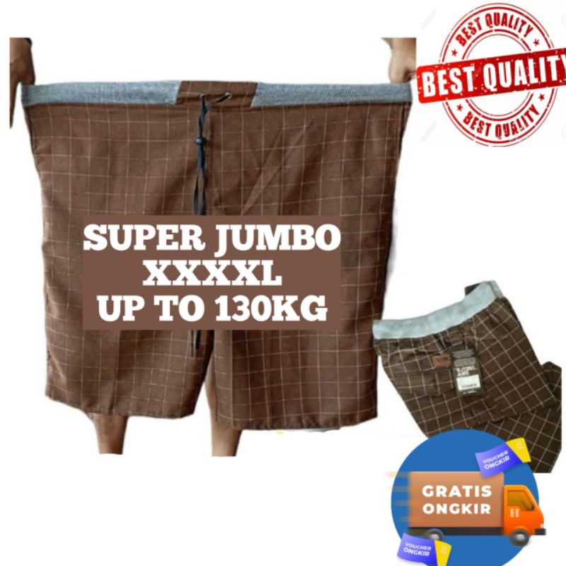 CELANA TARTAN JUMBO PRIA TARTAN PENDEK JUMBO XXXL CELANA PENDEK