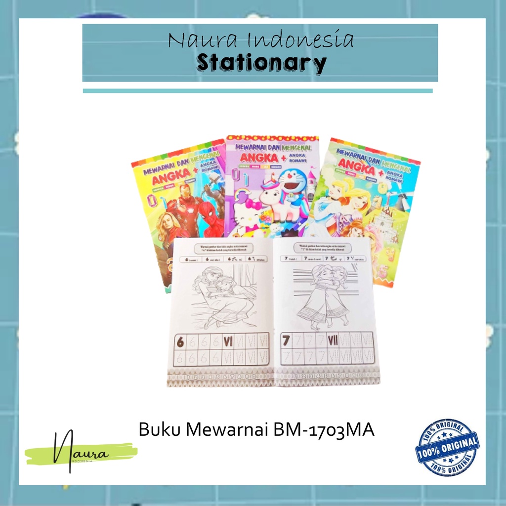 

BUKU MEWARNAI BM-1703MA ANGKA | BUKU MEWARNAI BM-1703MA | BUKU MEWARNAI ANGKA
