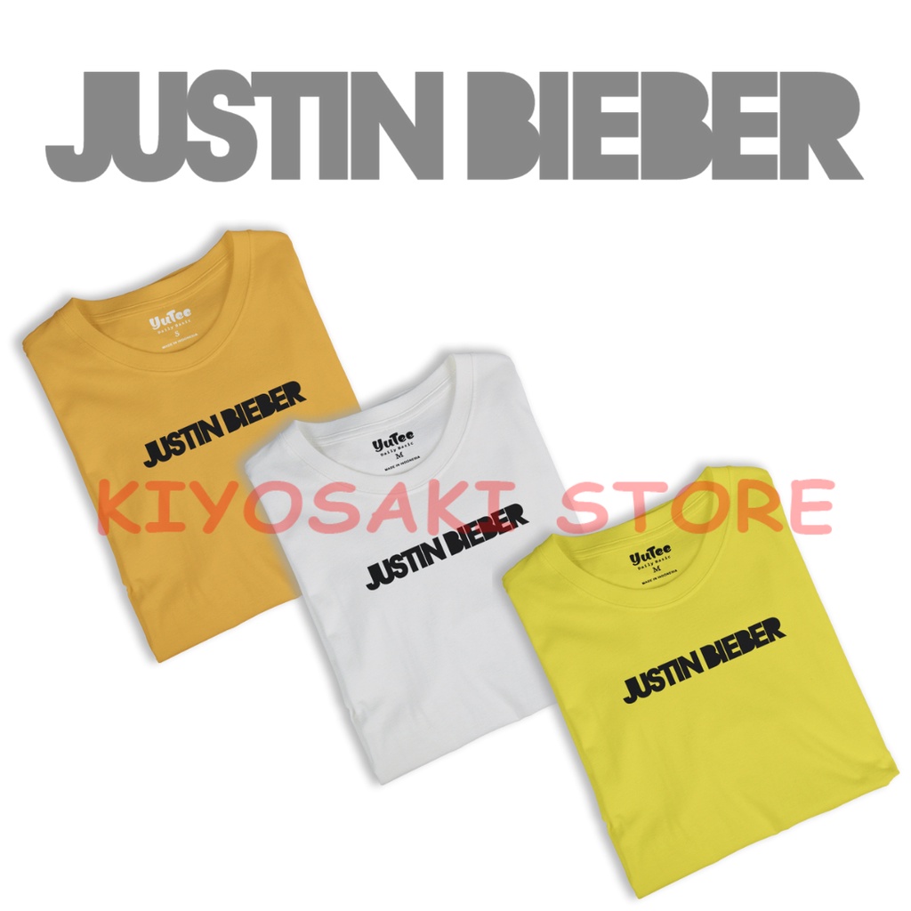 Baju Kaos Dewasa Justin Bieber / kaos Justin Bieber / Kaos  Justin BIeber Cotton Combed 30s