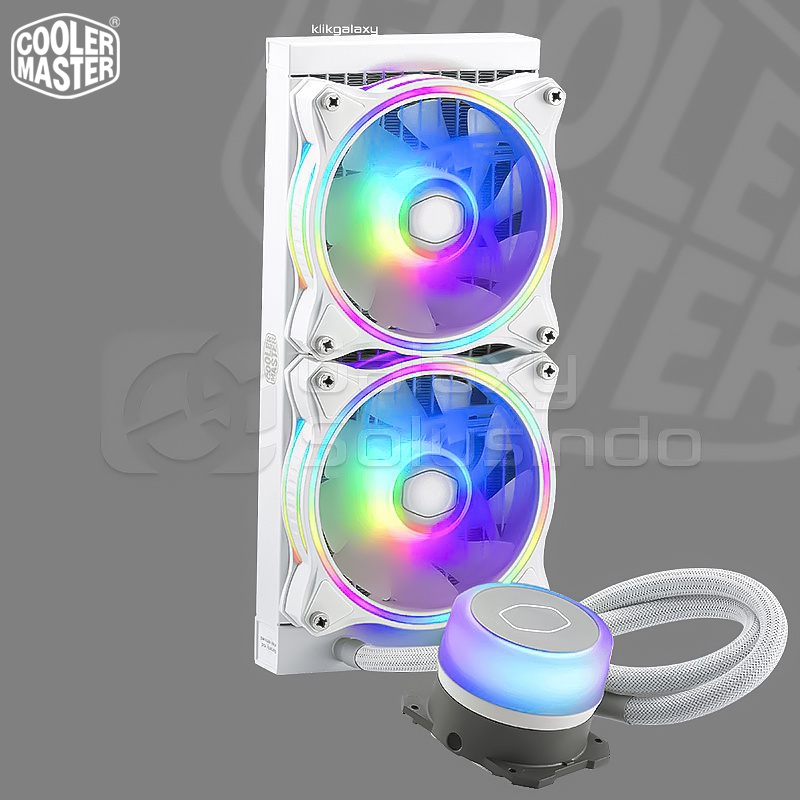 Cooler Master MasterLiquid ML240 Illusion White Edition Addressable RGB Liquid CPU Cooler