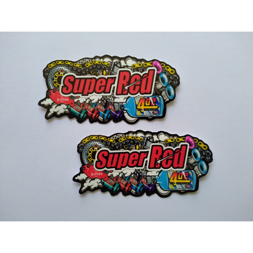 

Stiker Thailook Super Red Isi 2Pcs