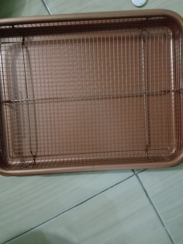 Asta Crisper Bulat - Alat Panggangan - Alat Peniris Minyak - Tirisan Minyak - Alat Pemanggang Oven