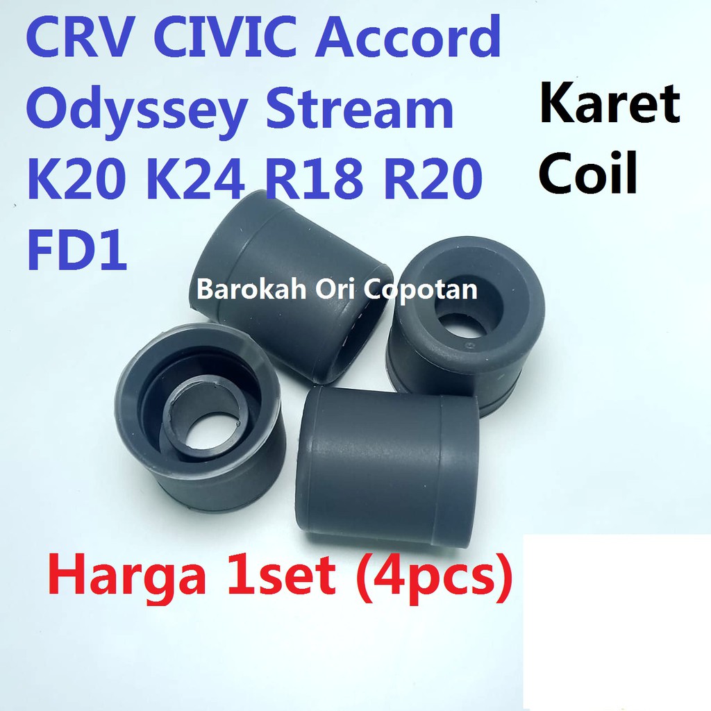 Karet Coil koil Ujung Honda CRV CIVIC Accord Odyssey Stream K20 K24 R18 R20 FD1 D17 SWA FD2 HRV