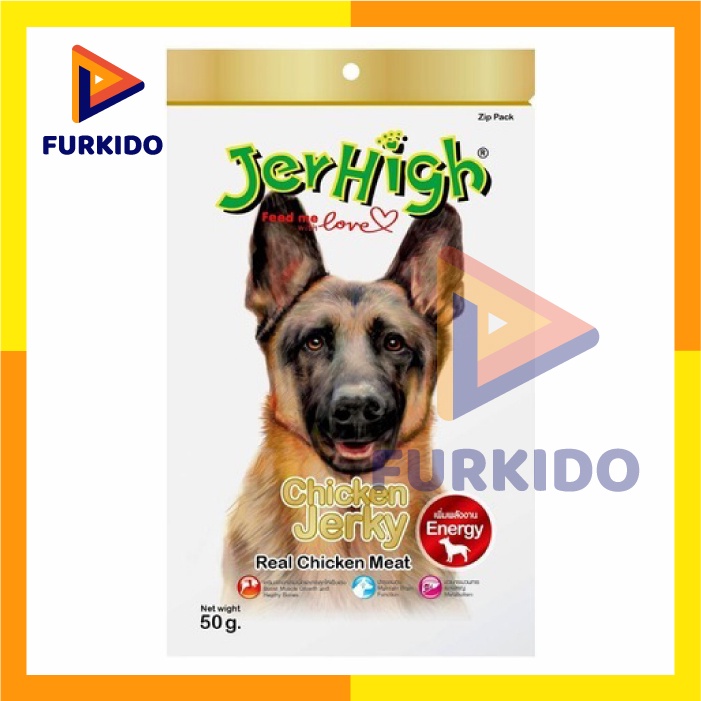 Jerhigh Chicken Jerky 50 gr Dog Treats Snack Anjing