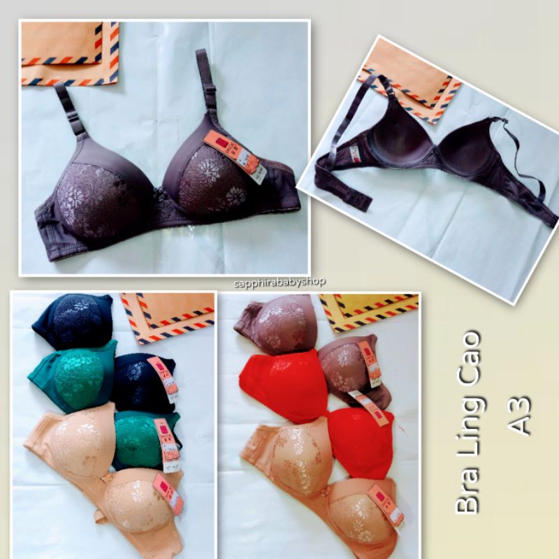 BH LINGCAO /LingCao A3/Bra Busa Tanpa Kawat/BH Wanita Dewasa