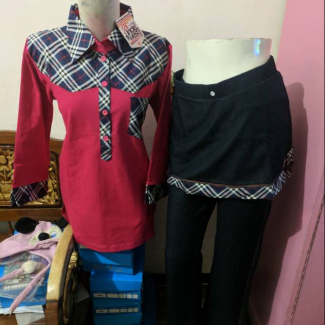 Setelan Olahraga // Baju Senam Unclewest. Uk XL