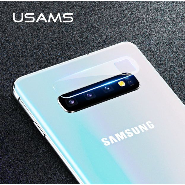 USAMS Camera Lens Glass Film Samsung Galaxy S10 Antigores Kamera