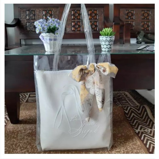 Tas selempang wanita transparan 2 in 1 Selempang dan Jinjing - Tas transparan wanita besar 2 in 1 Se