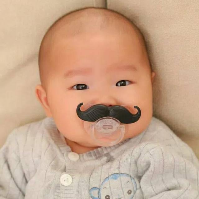 DOT EMPENG KUMIS BAYI UNIK - LUCU BABY NIPPLE - FASHION ANAK