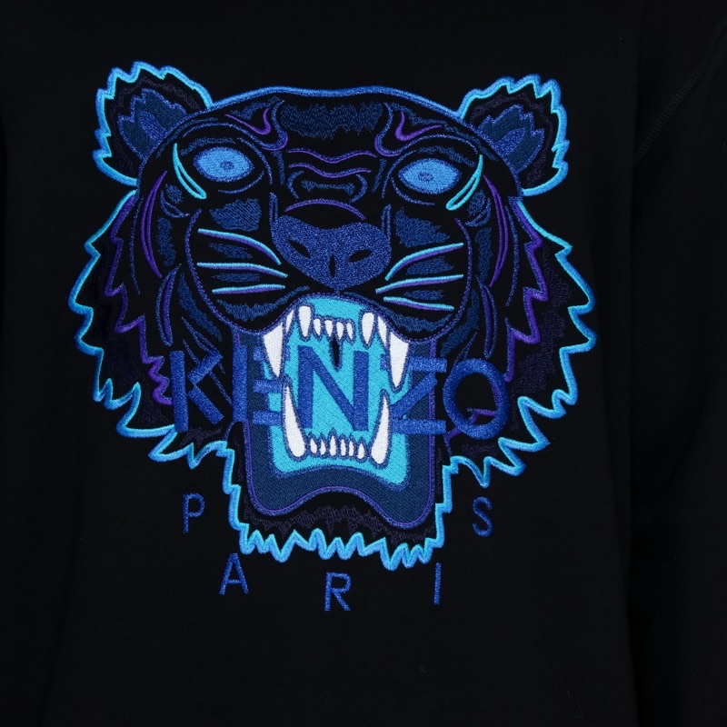 Ken. Tiger Crewneck Black Navy