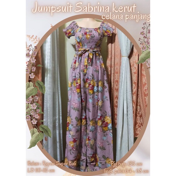 jumpsuit panjang Sabrina/home dress