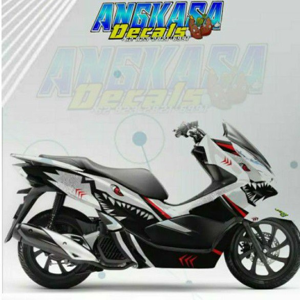 Decal sticker stiker pcx motif shark