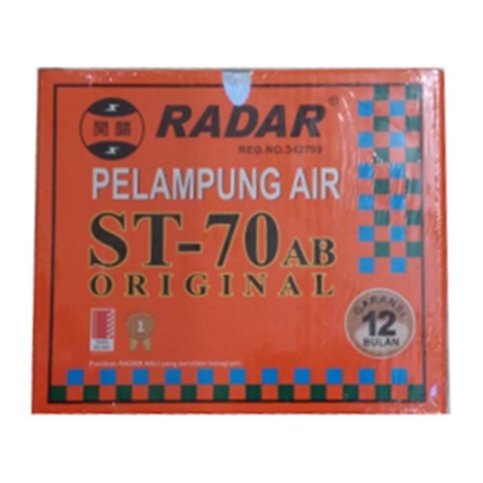 RADAR orange Pelampung Air Otomatis ST-70 AB Original Perlengkapan Toren