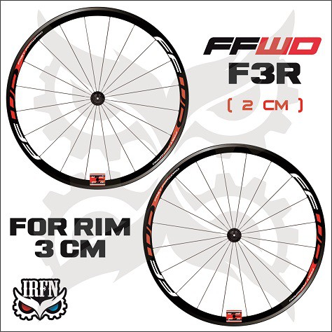 Stiker Decal Rims FFWD F3R lebar 2cm