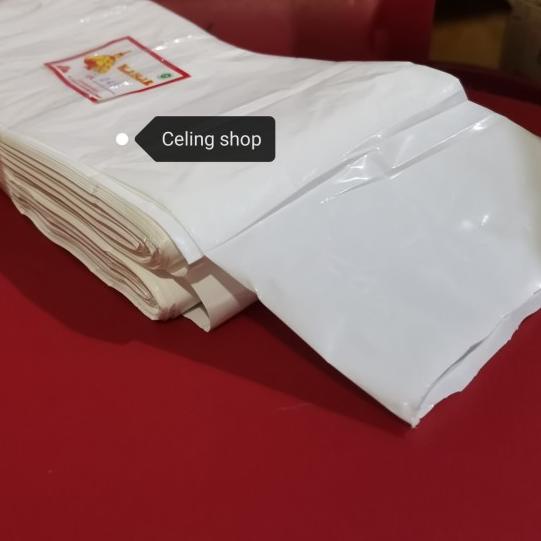 plastik PE ROL TEMPE roll putih susu melar tanpa putus - 10