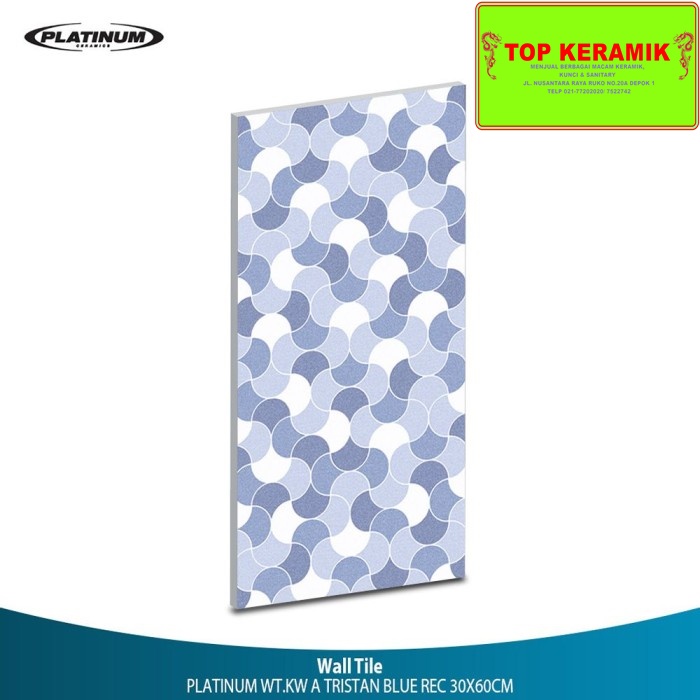 Keramik Dinding Platinum 30x60 Tristan Blue