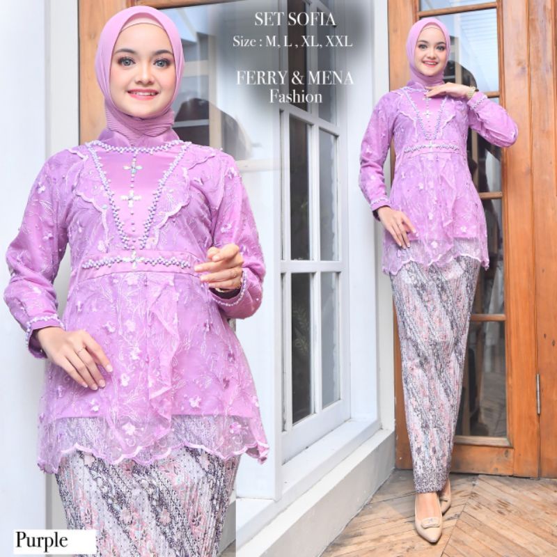 Permata Olshop / Blouse Tunik Shahilla NK / Kebaya Pesta Modern / Kebaya Kondangan / Lamaran / Bridesmaid